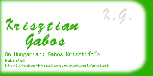 krisztian gabos business card